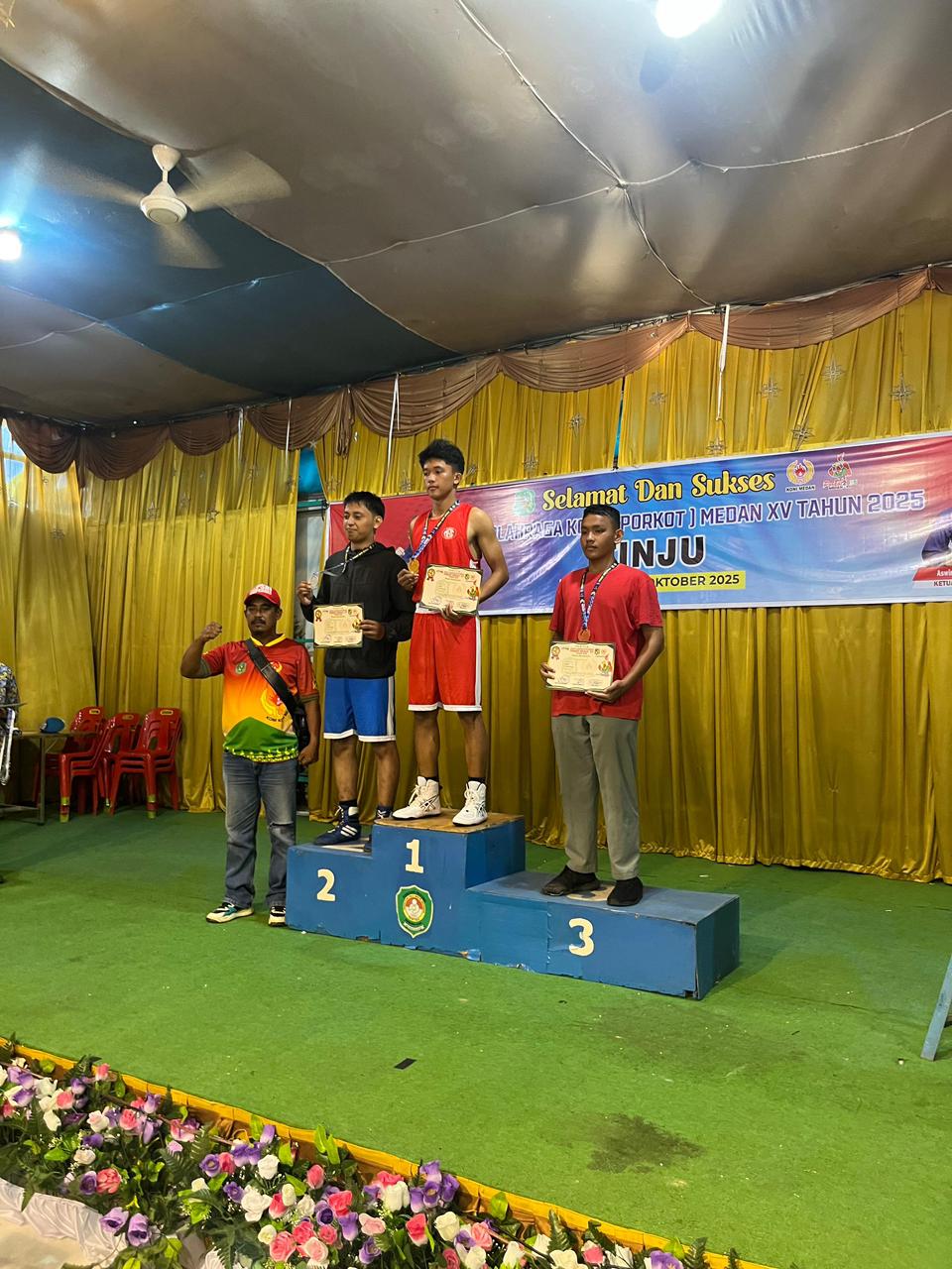 PORKOT MEDAN-XV TAHUN 2025 MAHASISWA PRODI AGROBISNIS FAKULTAS PERTANIAN UNIVERSITAS METHODIST INDONESIA JUARA 1 CABANG OLAHRAGA BOXING